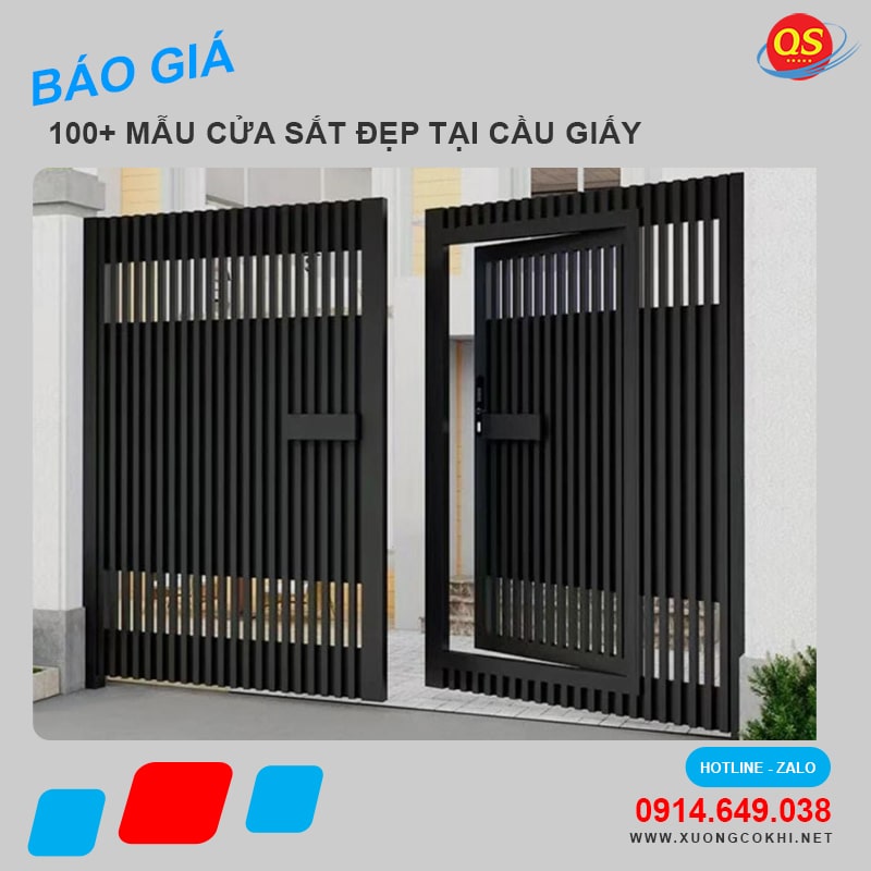 Báo giá làm cửa sắt tại Cầu Giấy – Hà Nội mới nhất