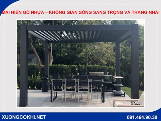 Mái hiên gỗ nhựa – Kiến tạo không gian sống sang trọng và trang nhã!