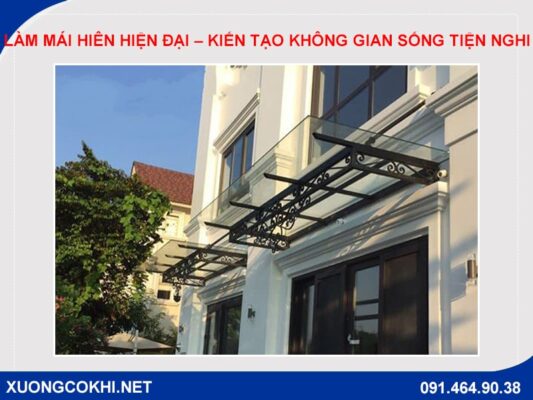 Làm mái hiên hiện đại – Kiến tạo không gian sống tiện nghi