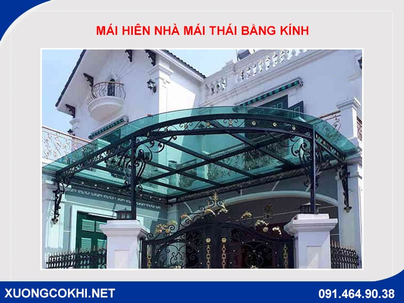 Báo giá chi phí làm mái hiên nhà mái Thái 