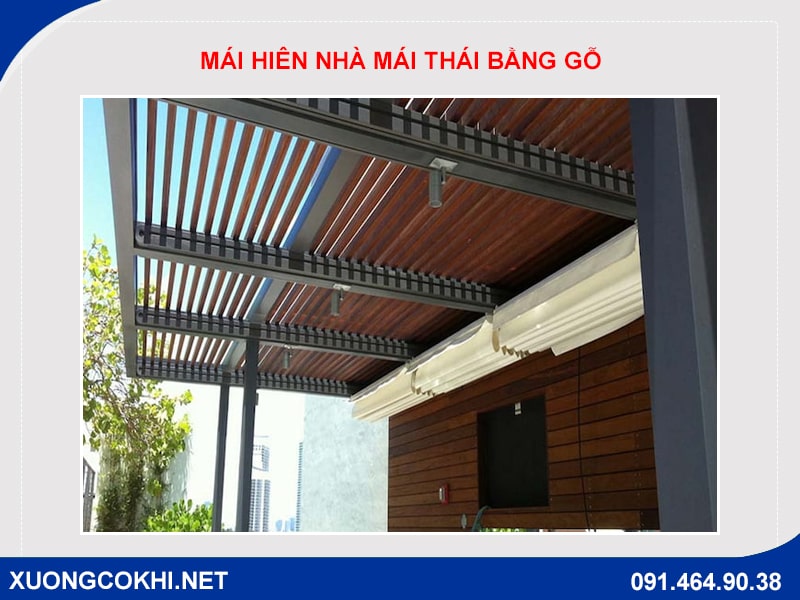 Báo giá chi phí làm mái hiên nhà mái Thái 