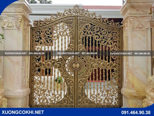 Top 35+ mẫu cổng nhôm đúc biệt thự đẹp, sang trọng nhất