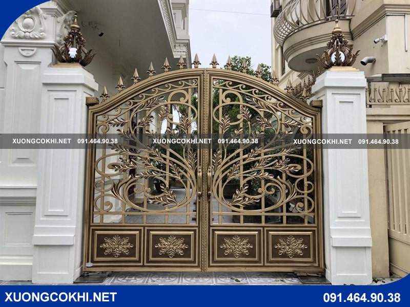 Top 35+ mẫu cổng nhôm đúc biệt thự đẹp, sang trọng nhất