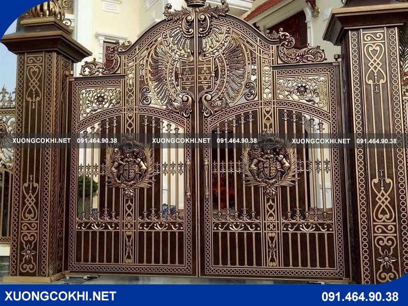 Top 35+ mẫu cổng nhôm đúc biệt thự đẹp, sang trọng nhất