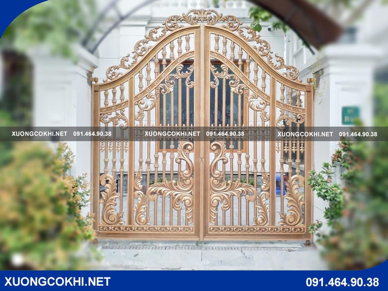 Top 35+ mẫu cổng nhôm đúc biệt thự đẹp, sang trọng nhất