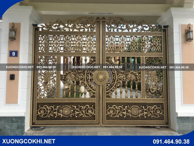 Top 35+ mẫu cổng nhôm đúc biệt thự đẹp, sang trọng nhất