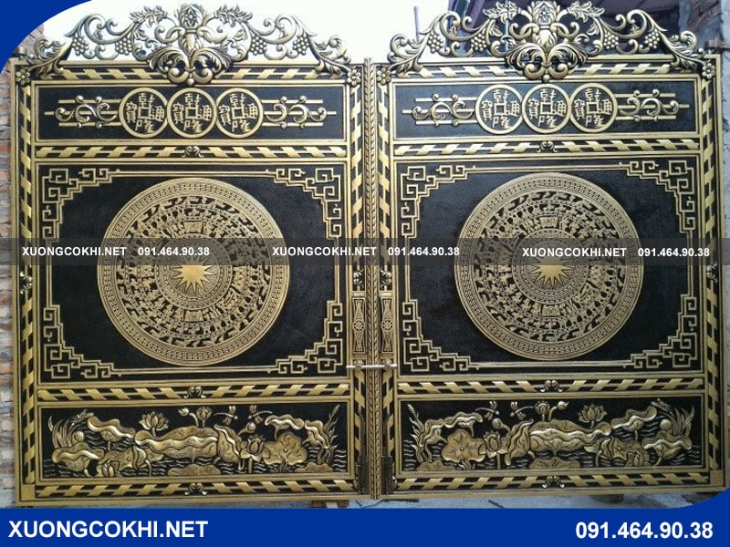 Top 35+ mẫu cổng nhôm đúc biệt thự đẹp, sang trọng nhất