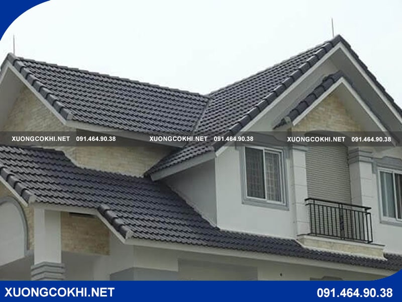 Báo giá và tổng hợp mẫu nhà tôn giả ngói màu lông chuột đẹp nhất
