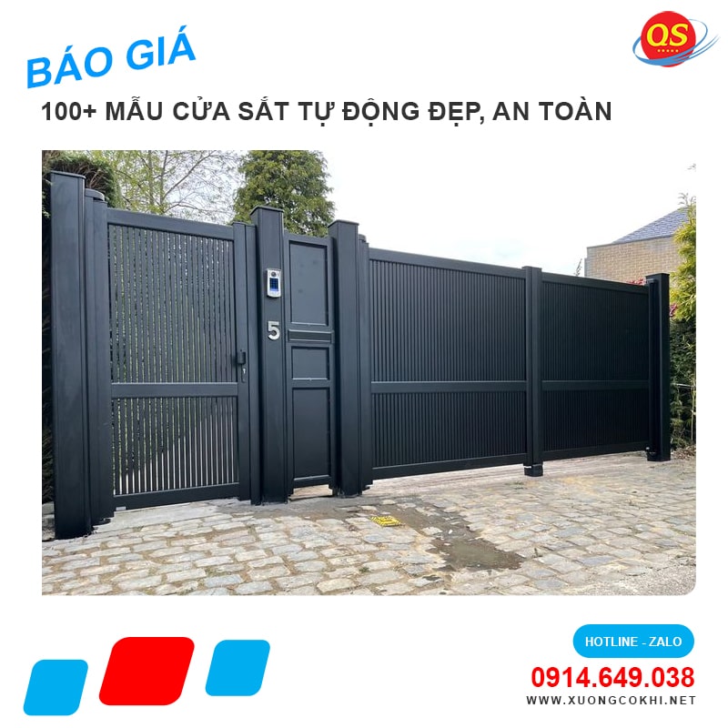 Tổng hợp báo giá 40+ mẫu cửa sắt tự động đẹp năm 2025
