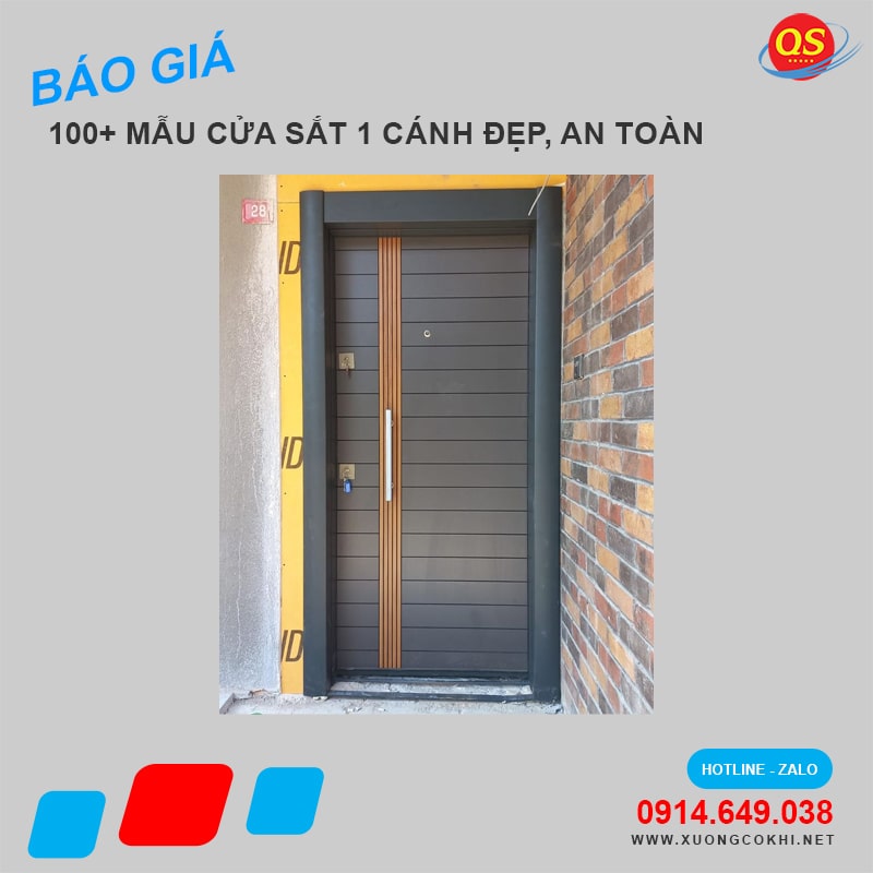 Thi công cửa sắt 1 cánh sơn tĩnh điện giá bao nhiêu tiền 1m2?