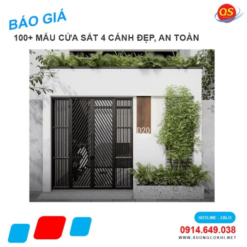 Mẫu cửa sắt đẹp Quang Sáng CUASAT-21