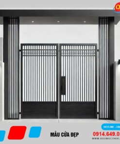 Mẫu cửa sắt đẹp Quang Sáng CUASAT-18