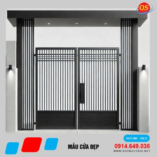 Mẫu cửa sắt đẹp Quang Sáng CUASAT-18