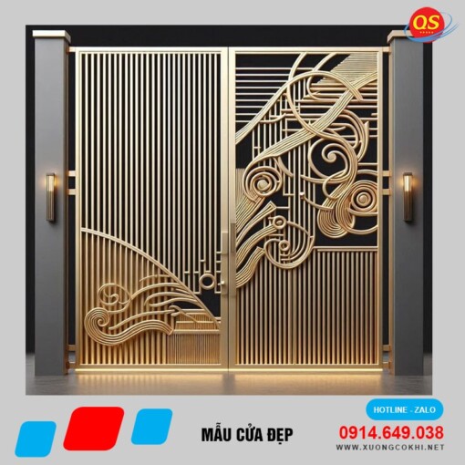 Mẫu cửa sắt đẹp Quang Sáng CUASAT-02