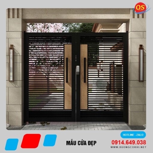 Mẫu cửa sắt đẹp Quang Sáng CUASAT-27