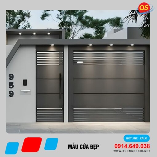 Mẫu cửa sắt đẹp Quang Sáng CUASAT-31