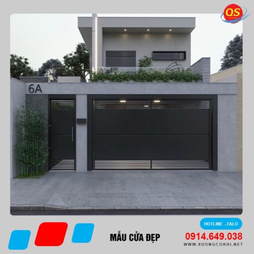 Mẫu cửa sắt đẹp Quang Sáng CUASAT-32