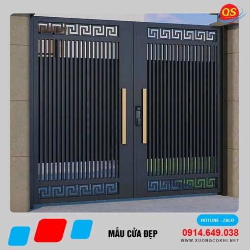 Mẫu cửa sắt đẹp Quang Sáng CUASAT-34