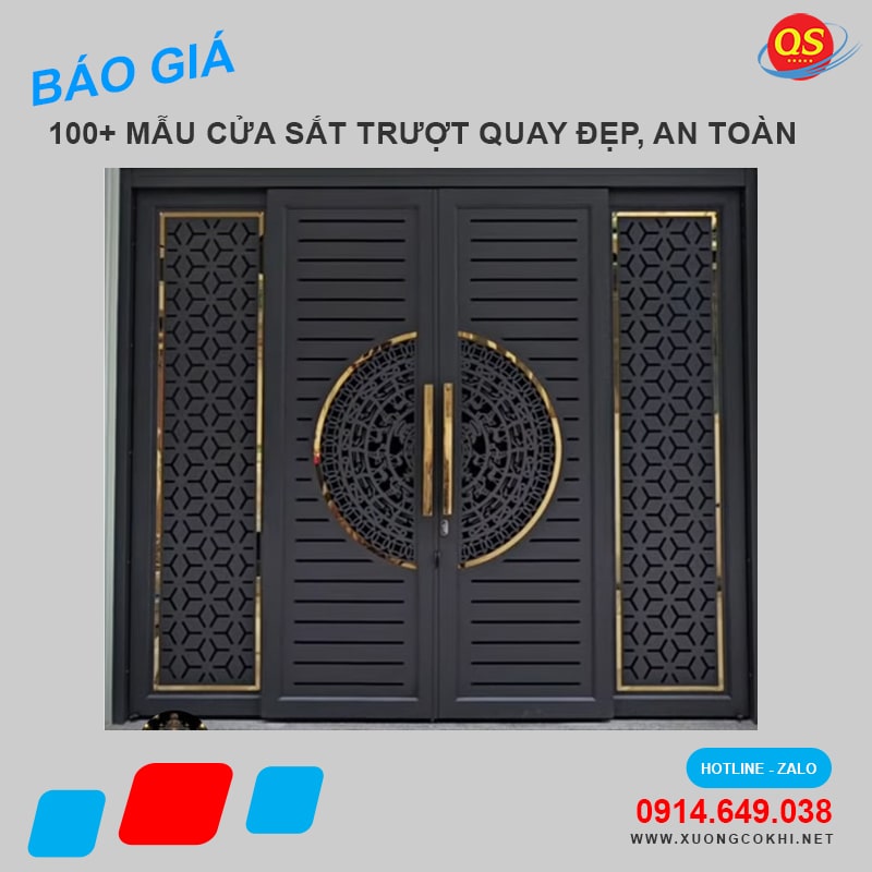 Báo Giá 100+ Mẫu Cửa Sắt Trượt Quay Đẹp, An Toàn