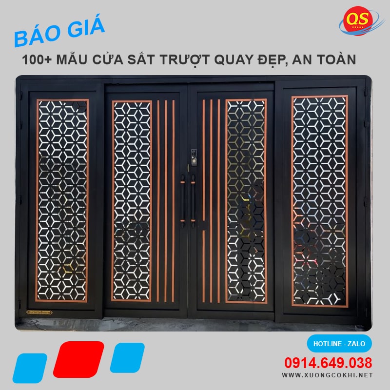 Báo Giá 100+ Mẫu Cửa Sắt Trượt Quay Đẹp, An Toàn