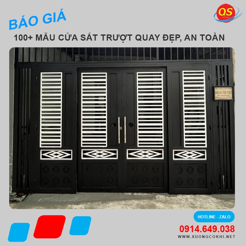 Báo Giá 100+ Mẫu Cửa Sắt Trượt Quay Đẹp, An Toàn