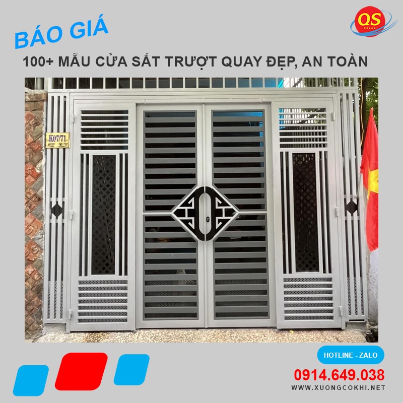 Báo Giá 100+ Mẫu Cửa Sắt Trượt Quay Đẹp, An Toàn