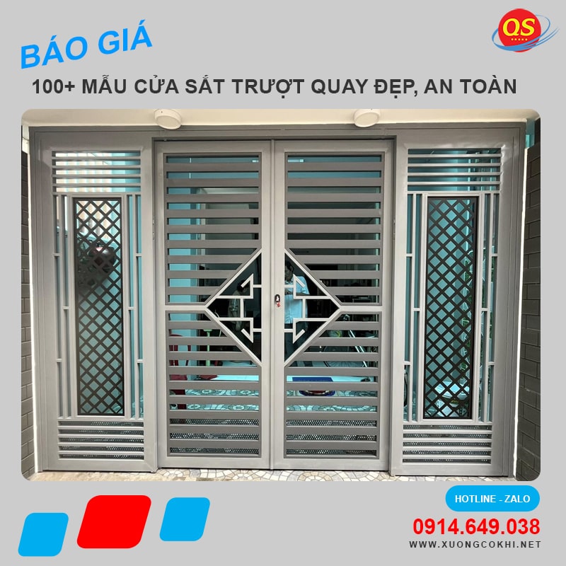 Báo Giá 100+ Mẫu Cửa Sắt Trượt Quay Đẹp, An Toàn