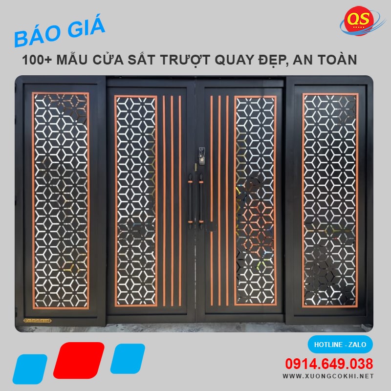 Báo Giá 100+ Mẫu Cửa Sắt Trượt Quay Đẹp, An Toàn