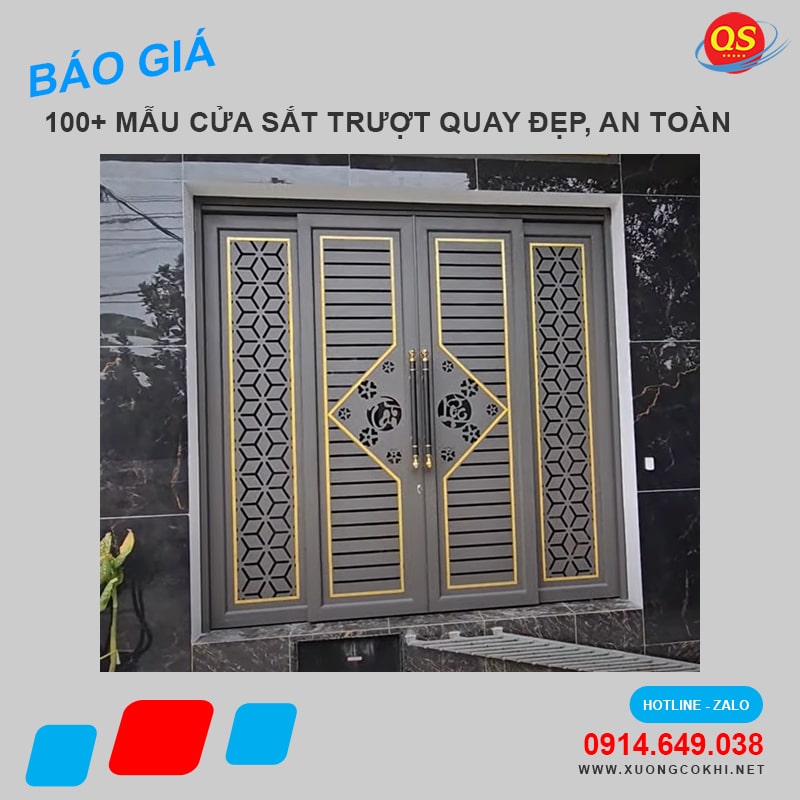 Báo Giá 100+ Mẫu Cửa Sắt Trượt Quay Đẹp, An Toàn