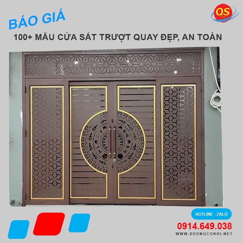 Báo Giá 100+ Mẫu Cửa Sắt Trượt Quay Đẹp, An Toàn