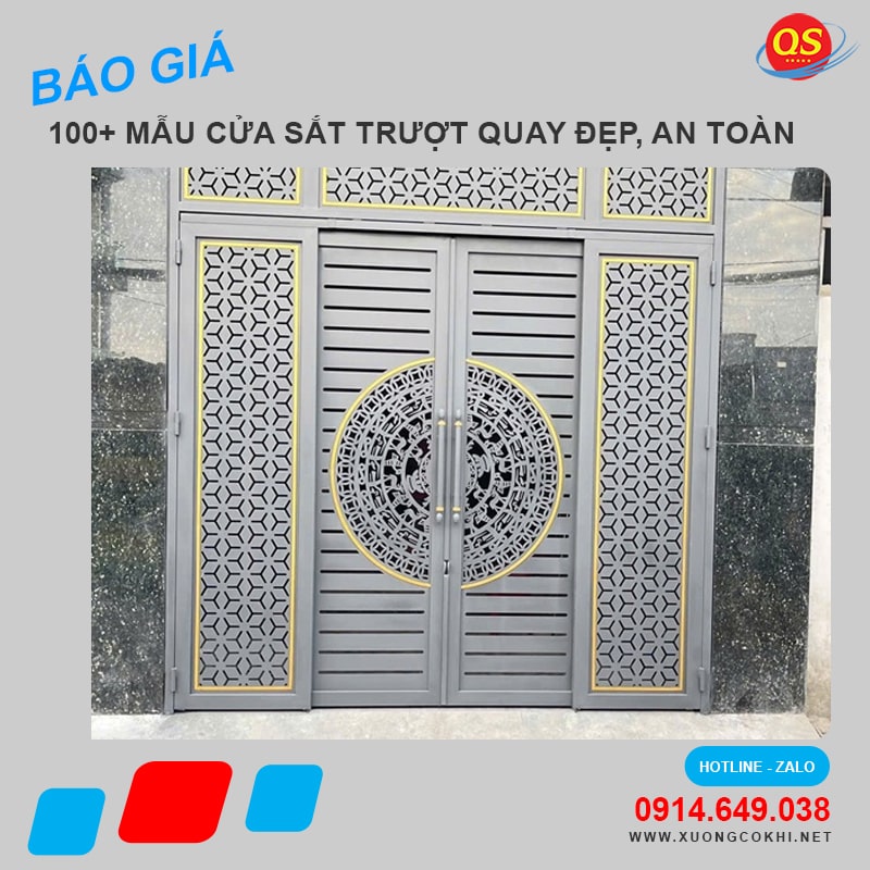 Báo Giá 100+ Mẫu Cửa Sắt Trượt Quay Đẹp, An Toàn