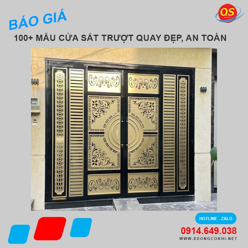 Báo Giá 100+ Mẫu Cửa Sắt Trượt Quay Đẹp, An Toàn