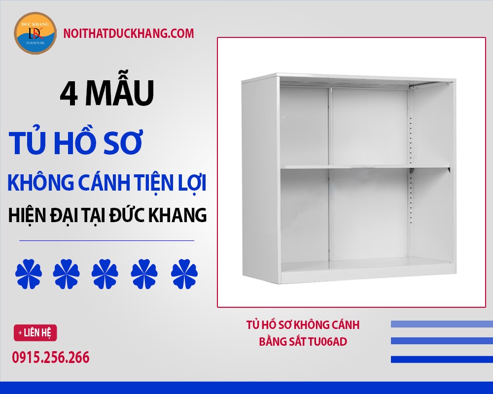 Tủ hồ sơ không cánh bằng sắt TU06AD