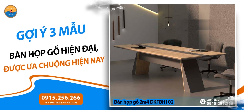 Bàn họp gỗ 2m4 DKFBH102 Bàn họp gỗ 2m4 DKFBH102