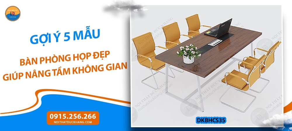 Bàn phòng họp chân sắt sơn tĩnh điện dáng hình thang độc đáo DKBHCS35