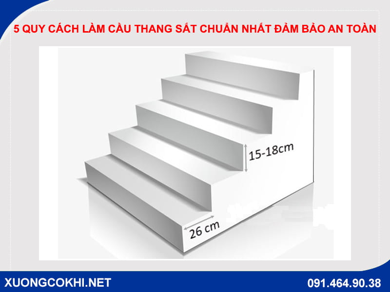 5 quy cách làm cầu thang sắt chuẩn nhất đảm bảo an toàn 5 quy cách làm cầu thang sắt chuẩn nhất đảm bảo an toàn