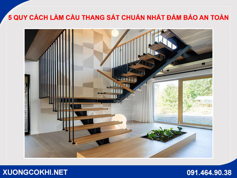 5 quy cách làm cầu thang sắt chuẩn nhất đảm bảo an toàn 1 5 quy cách làm cầu thang sắt chuẩn nhất đảm bảo an toàn